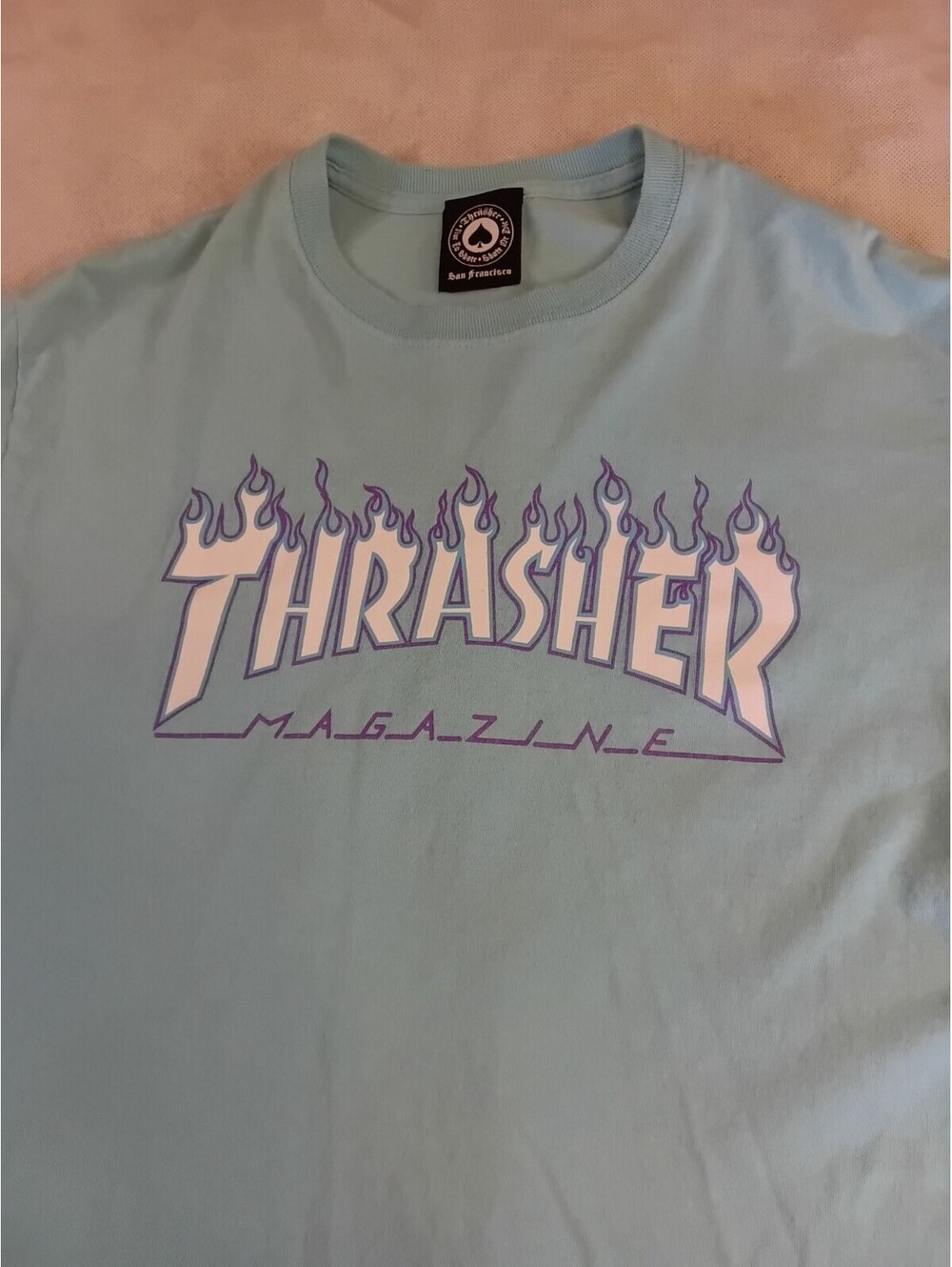 Thrasher Magazine Blue T-Shirt M Cotton San Francisco